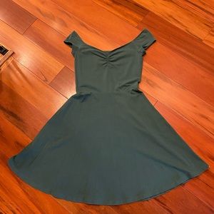 Emerald Green Skater Dress